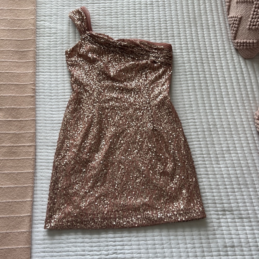Sparkly Sequin Pink Dress